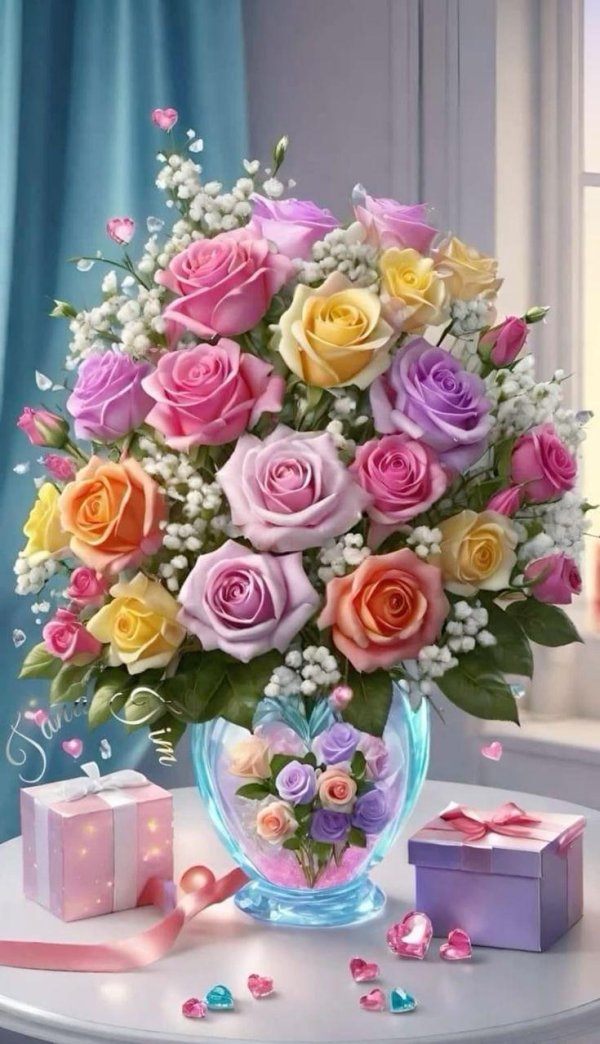 открытка цветами