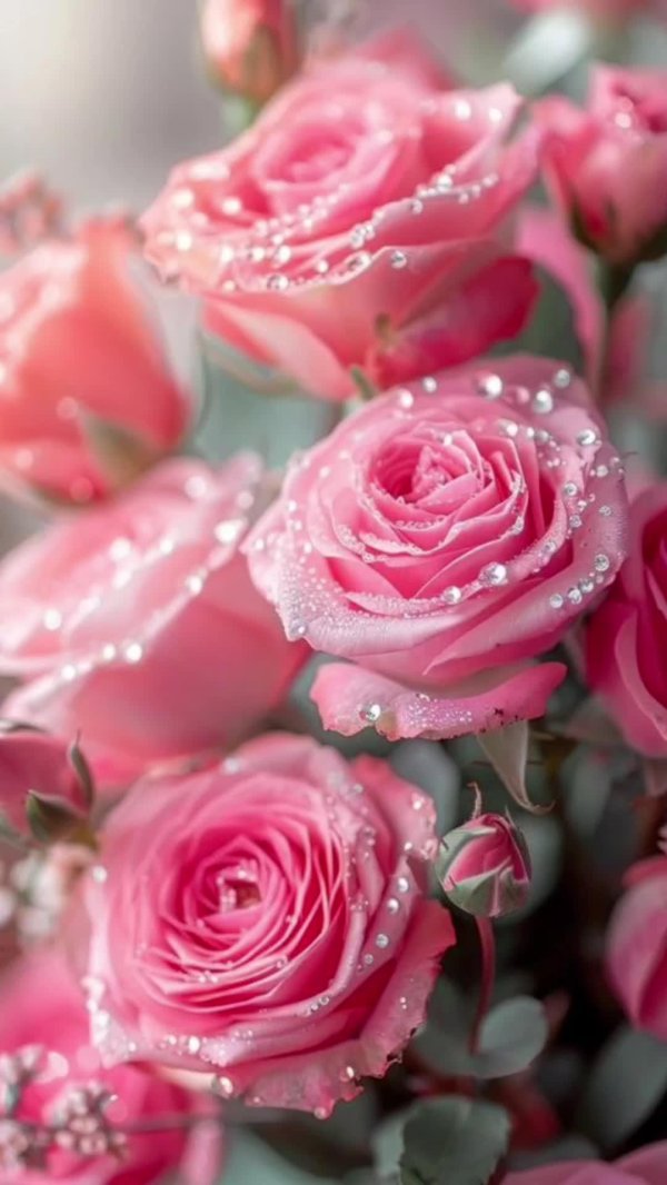 розовая роза