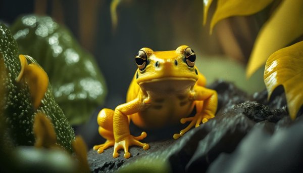 лягушка желтая