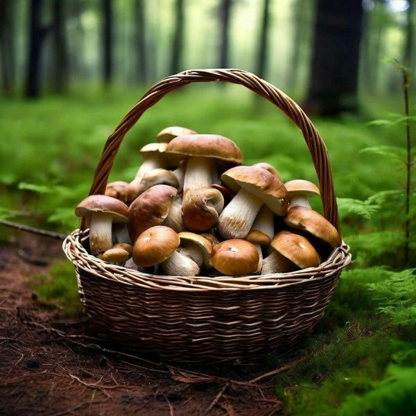 корзинка грибов