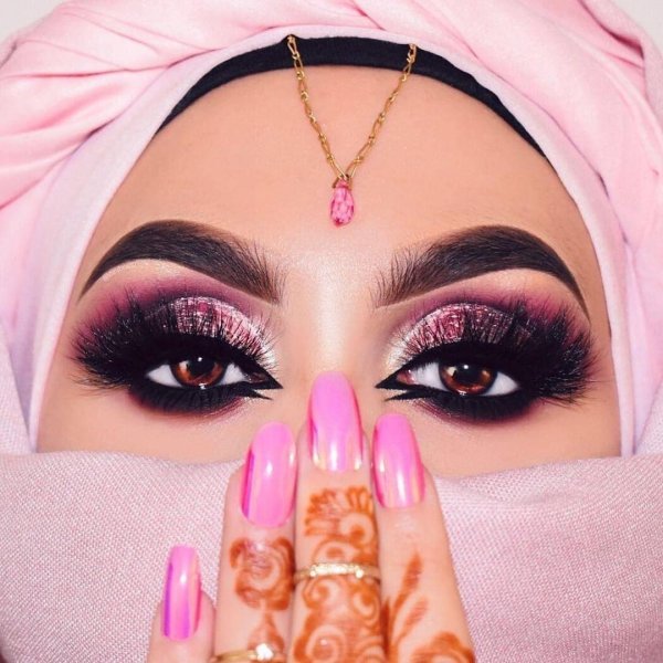 восточный макияж для карих