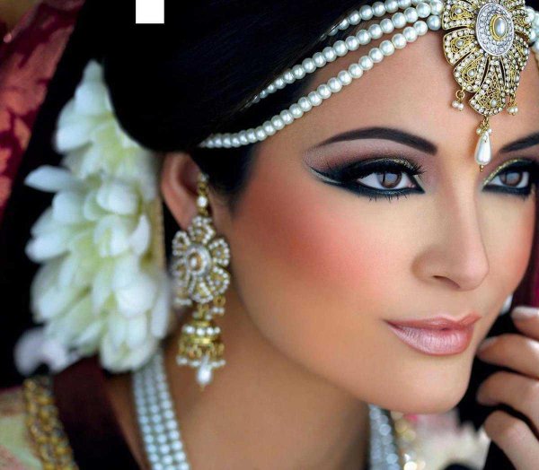 свадебный макияж индийской