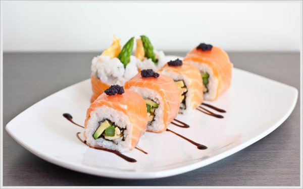 красивая подача роллов