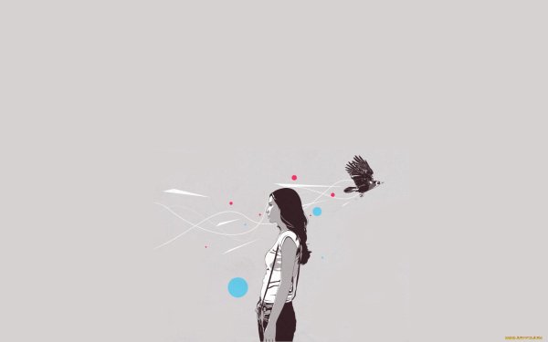 рисованные девушки