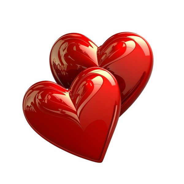 сердечки красные