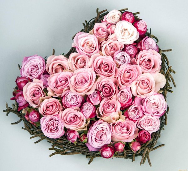 розовые букеты