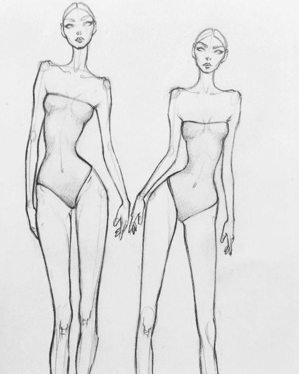 модели для рисования одежды