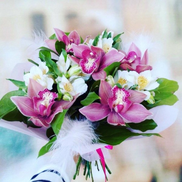 букет 17 альстромерий