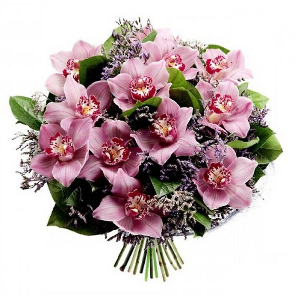 орхидея мокара в букете