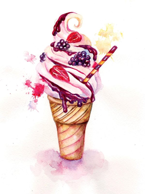рисунок мороженого