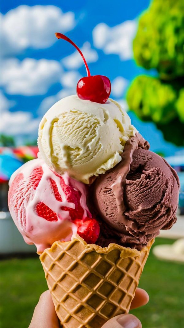 шарики мороженого