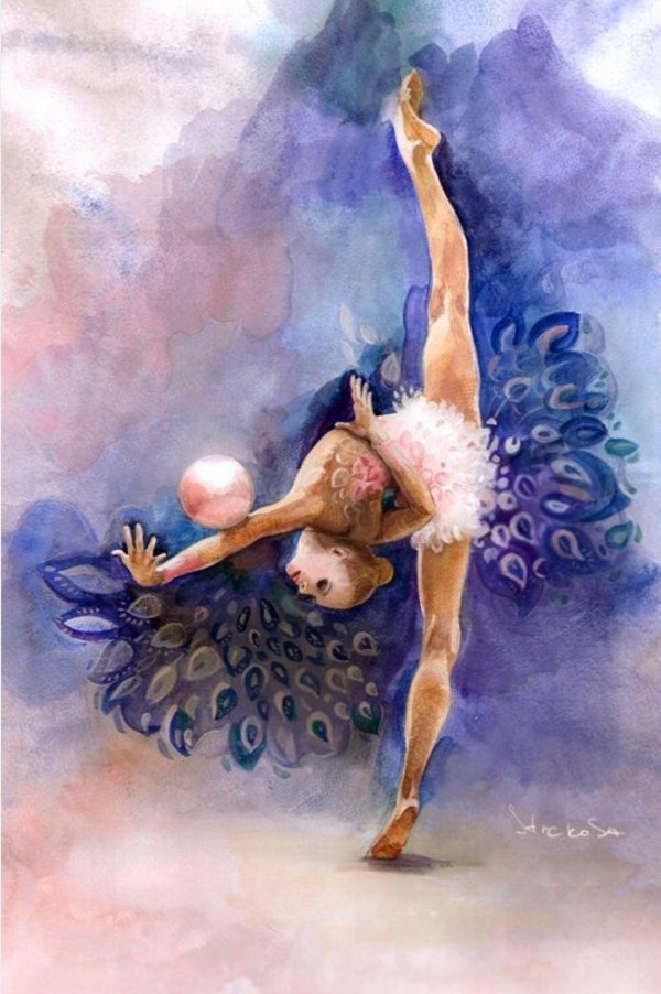 гимнастки в живописи