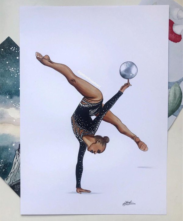 рисунки художественной гимнастики