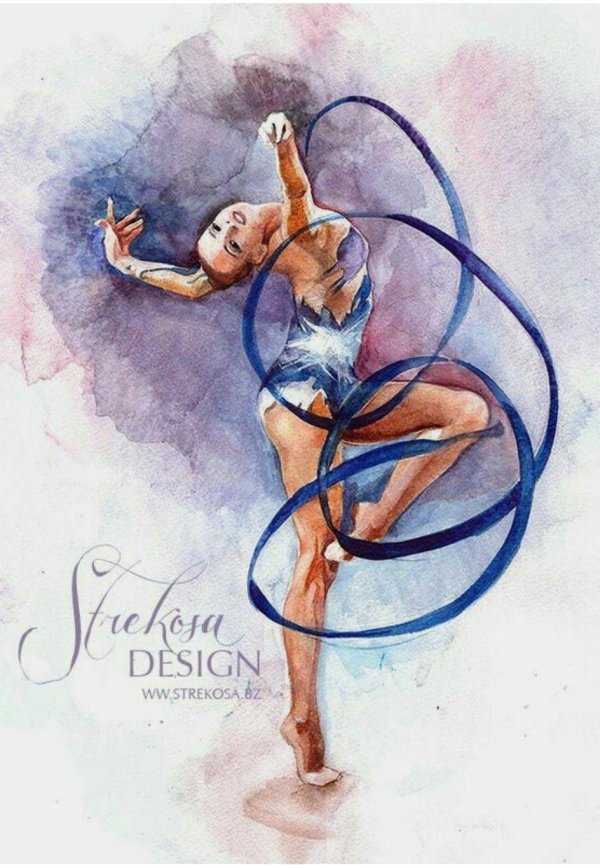 гимнастка рисунок