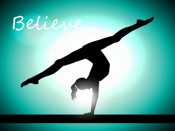 рисунок гимнастка