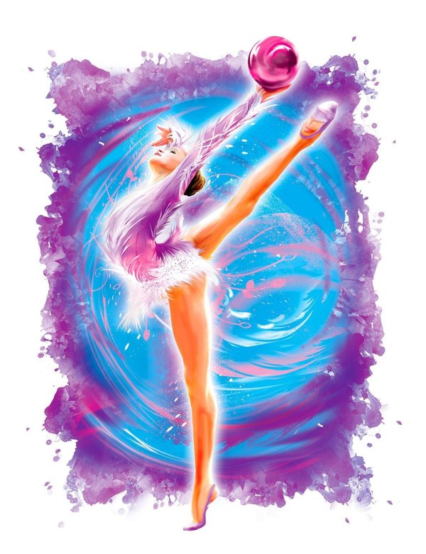 мультяшные гимнастки