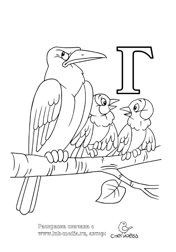 раскраска букв