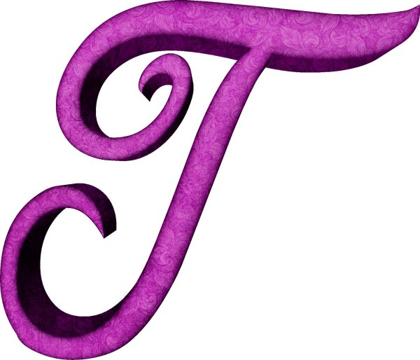 буквы алфавита сиреневые