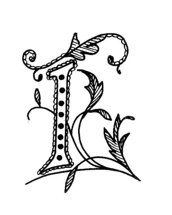 буквица карандашом