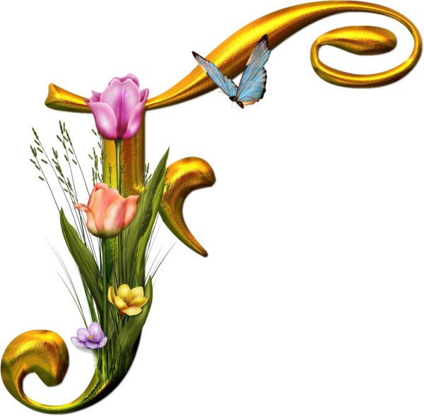 цветочный алфавит