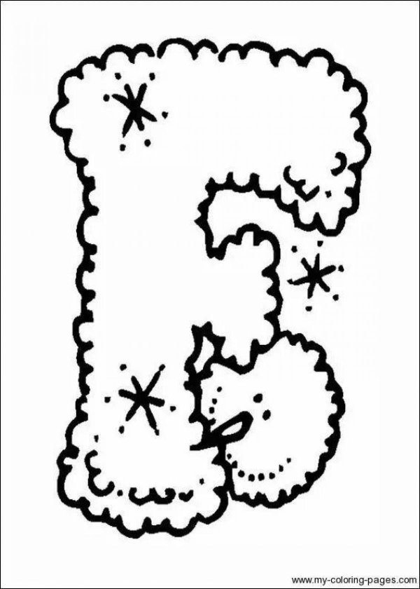 шаблон букв с новым годом