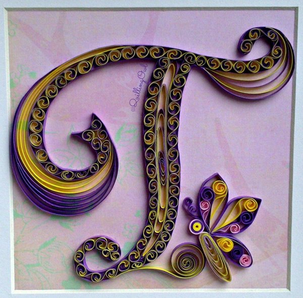 буквы из квиллинга