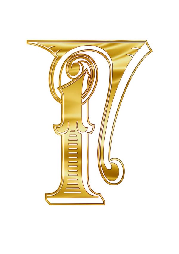 золотые буквы на прозрачном фоне