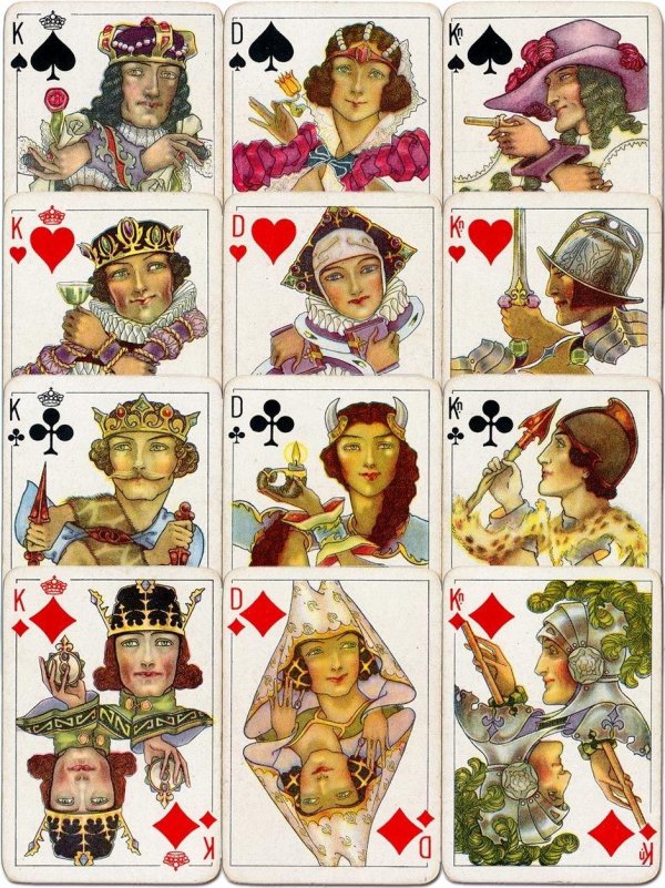 французская колода игральных карт