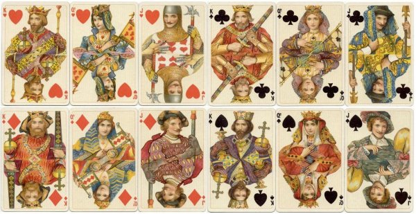 игральные карты с изображением царской семьи