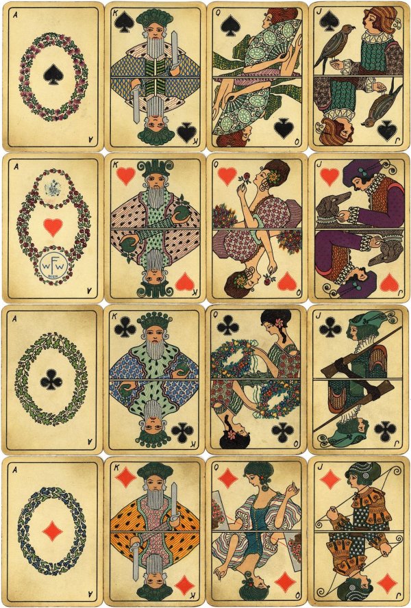 итальянские старинные гадальные карты