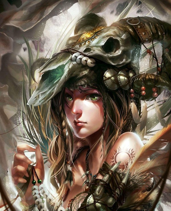 девушка арт