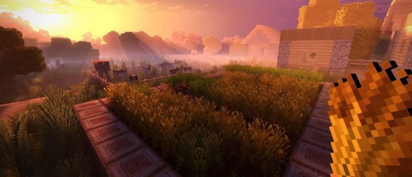 майнкрафт пейзаж