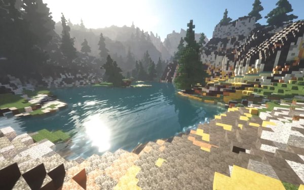 пейзаж в майнкрафте