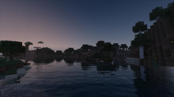 красивый пейзаж в майнкрафте