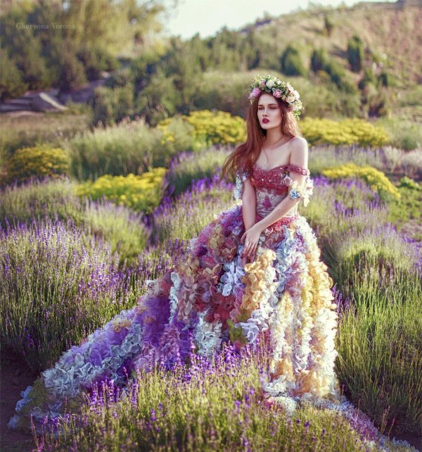 фотосессия в цветах