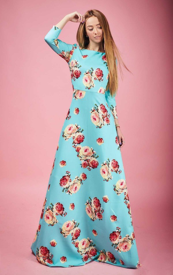 длинное платье