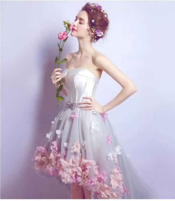 свадебные платья короткие цветные