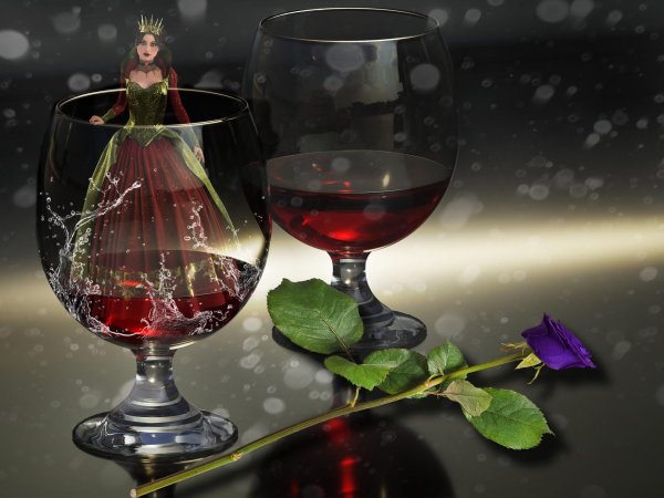 бокал красивый