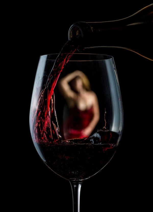 фотосессия с вином