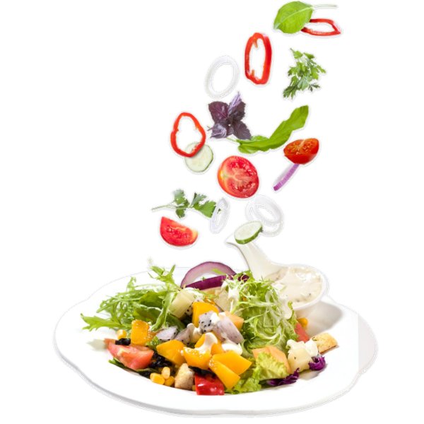салат на прозрачном фоне