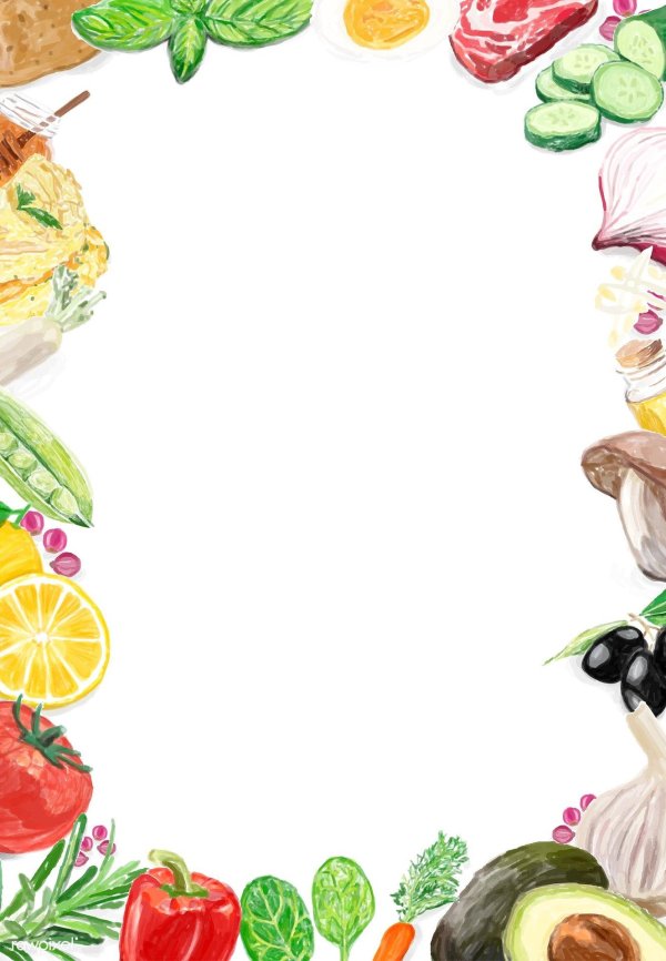 рамка из овощей
