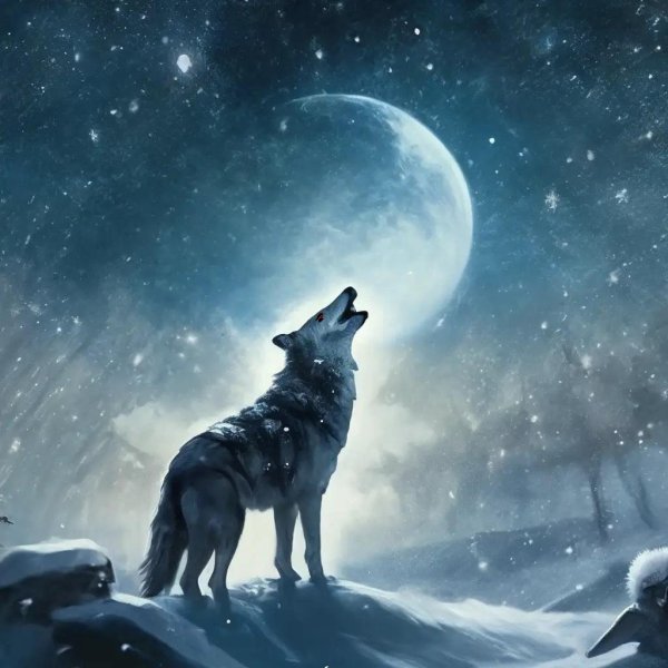 воющий волк