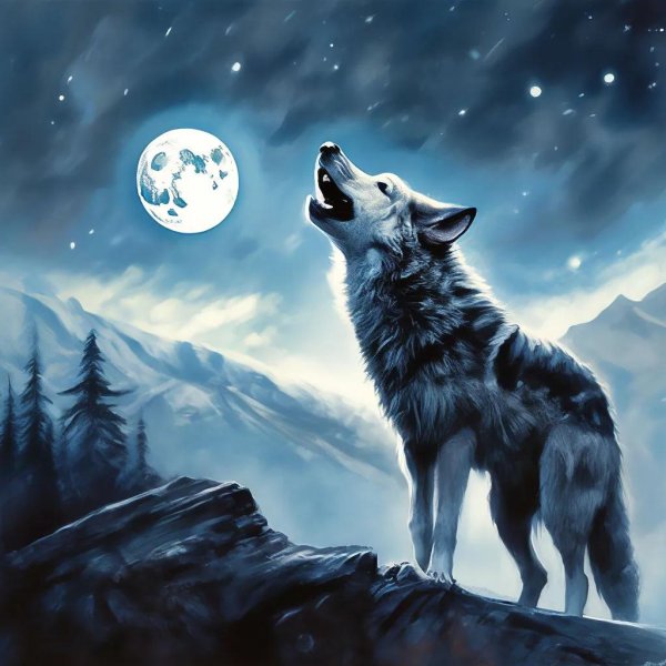 воющий волк