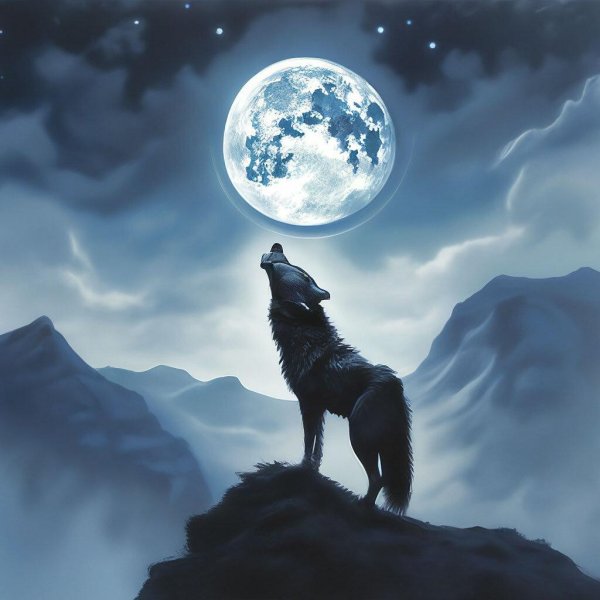 воющий волк