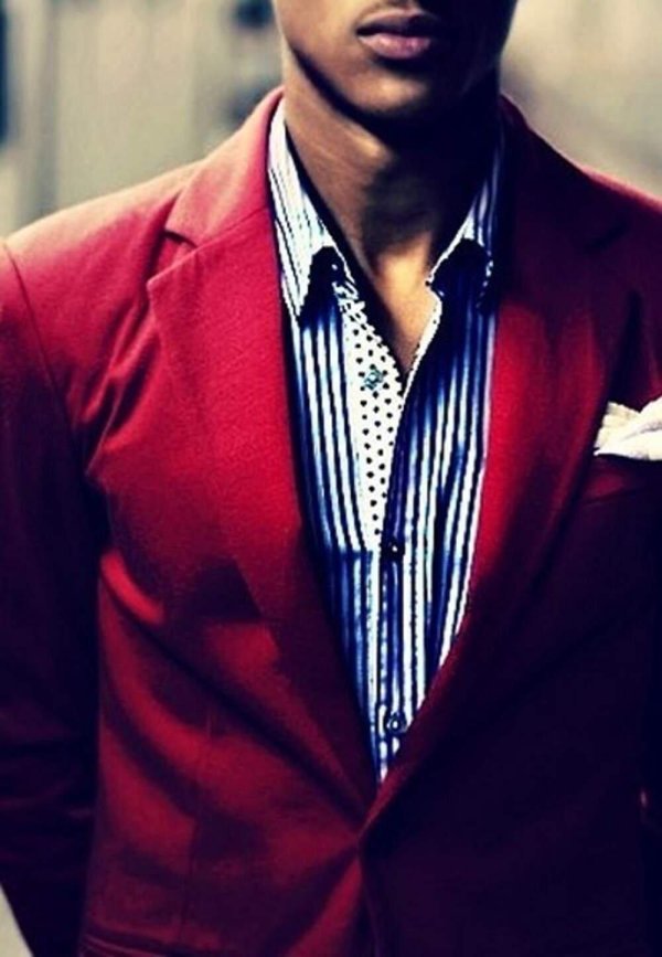 пиджак красный