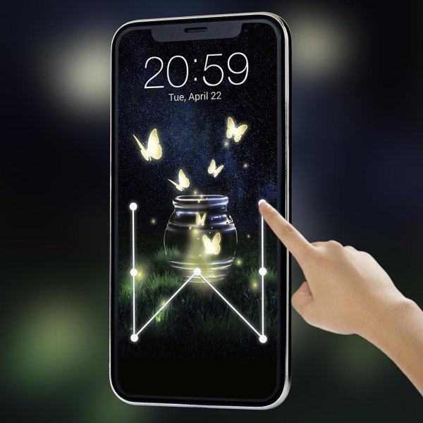 бабочка светящаяся