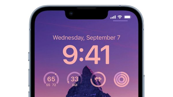 виджет календарь с часами на экране блокировки айфон