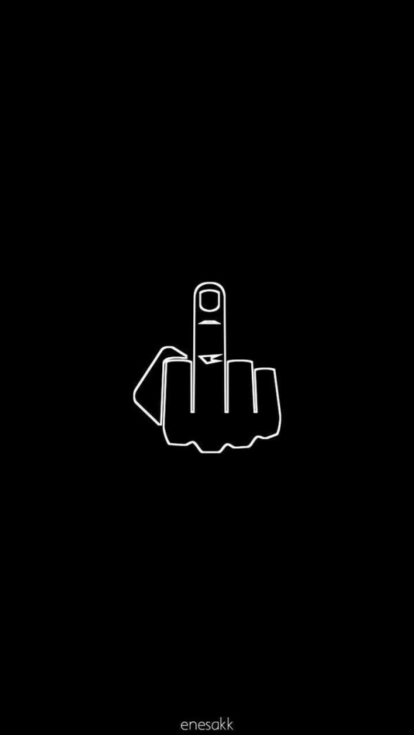 средние пальцы