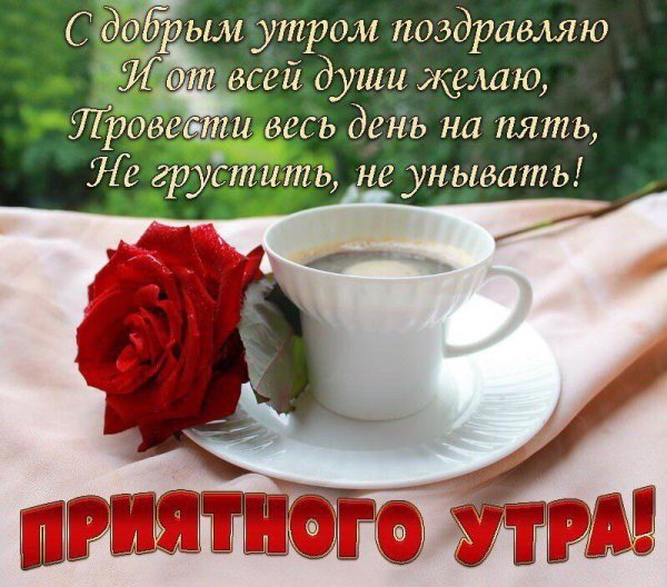 с добрым утром со стихами