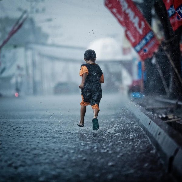 run in the rain